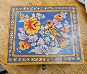 Hand painted jewellery box