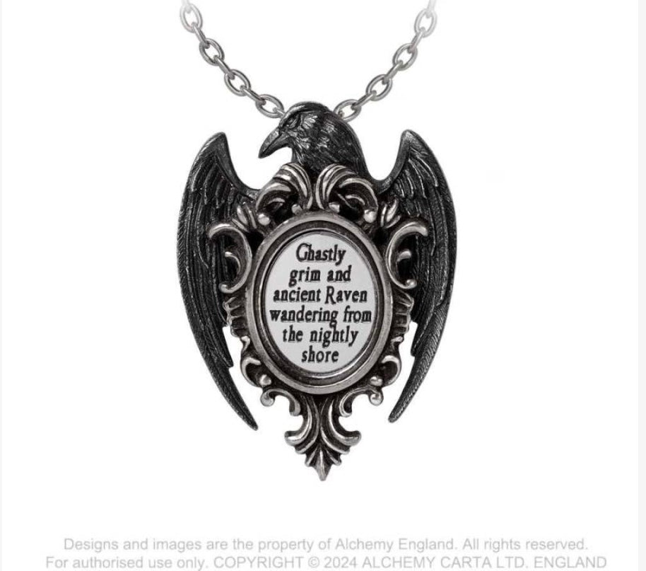 Alchemy Quoth the Raven Necklace