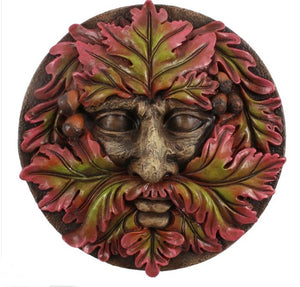 Greenman Round Face Plaque