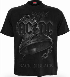 Spiral Direct ACDC Back in Black short sleeve t shirt