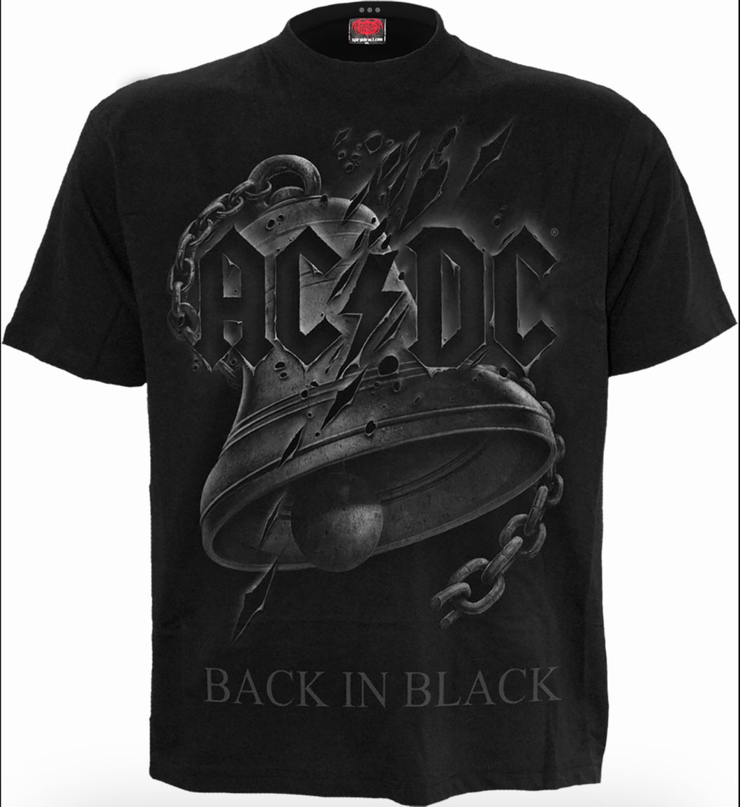 Spiral Direct ACDC Back in Black short sleeve t shirt