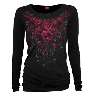 Spiral Direct BLOOD ROSE Ladies long sleeve top