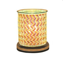 Load image into Gallery viewer, Electric Wax Melter Glass lustre zigzag design 18cm
