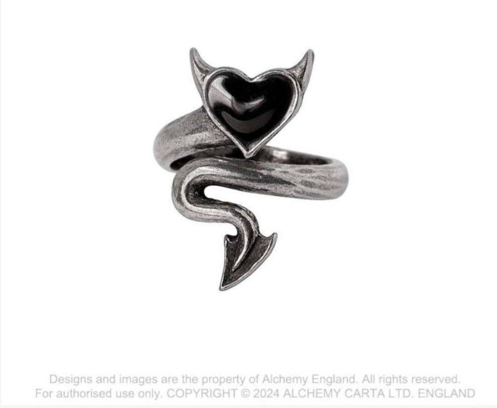 Alchemy Ring Devil Heart