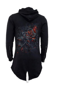 Spiral Burnt Rose Ladies Hoody