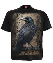 Load image into Gallery viewer, Spiral Raven Wise short sleeve tshirt
