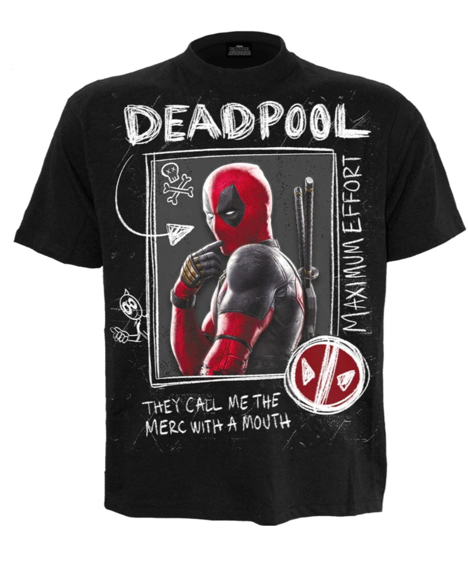 Marvel Comics Deadpool Wolverine Sketches Tshirt