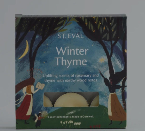 St Eval Winter Thyme Tealight Candles