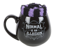 Load image into Gallery viewer, Normal is an Illusion Gothic Mug and Socks Set
