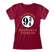 Load image into Gallery viewer, Harry Potter Platform 93/4 fitted t shirt
