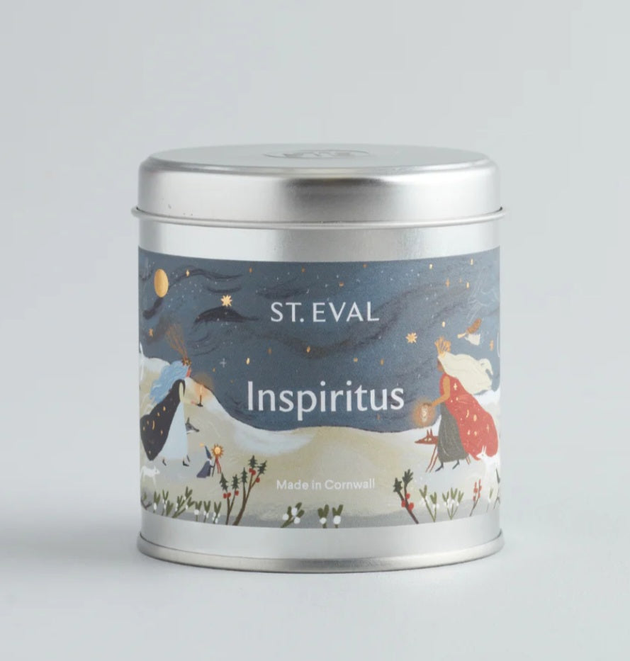 St Eval Tin Candle Inspiritus Christmas