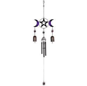 Triple Moon Windchime with Bells